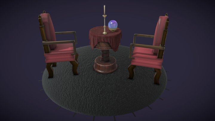fortune teller_UVW 3D Model
