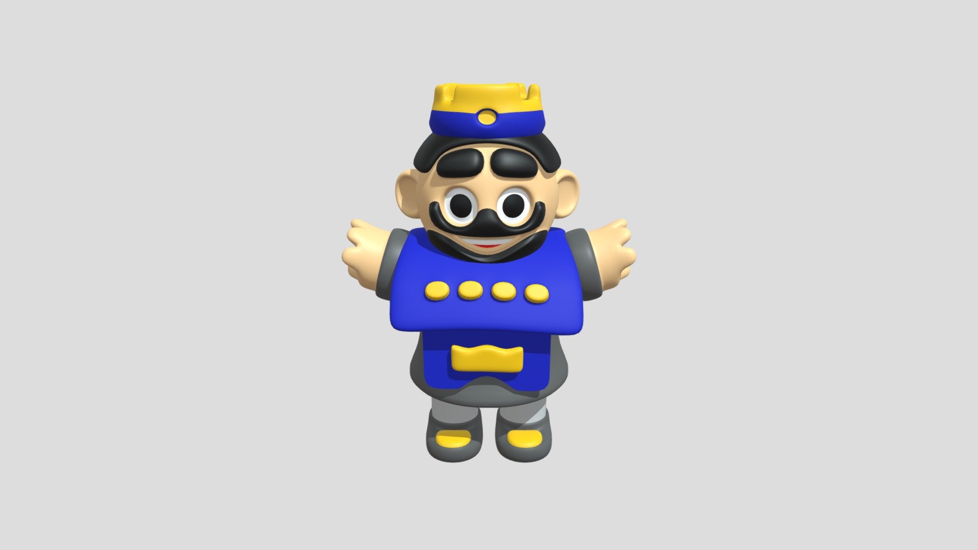 Blue King (Clash Royale) (FanArt) - Download Free 3D model by MlgxArt ...