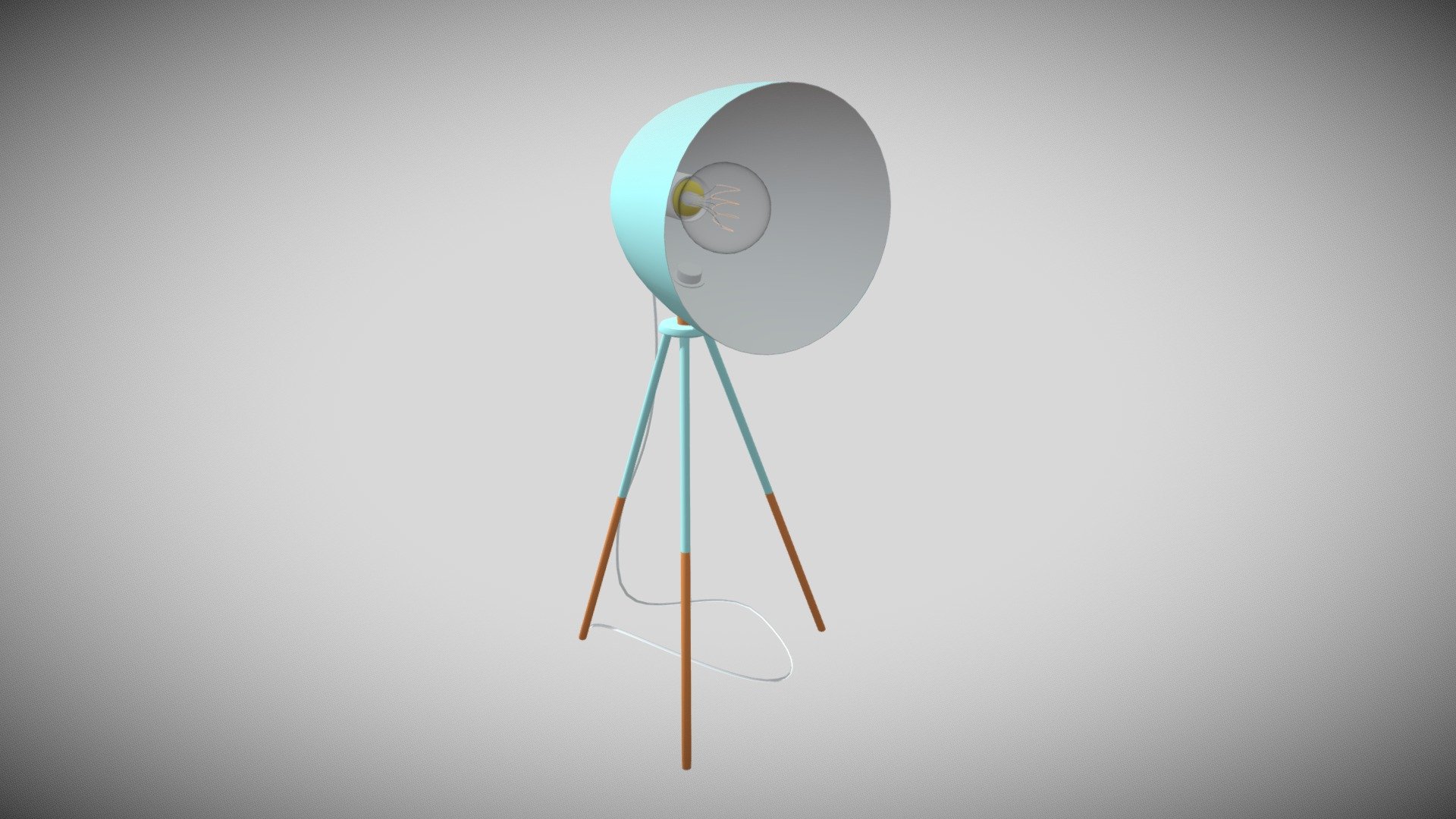 Three-legged vintage lamp