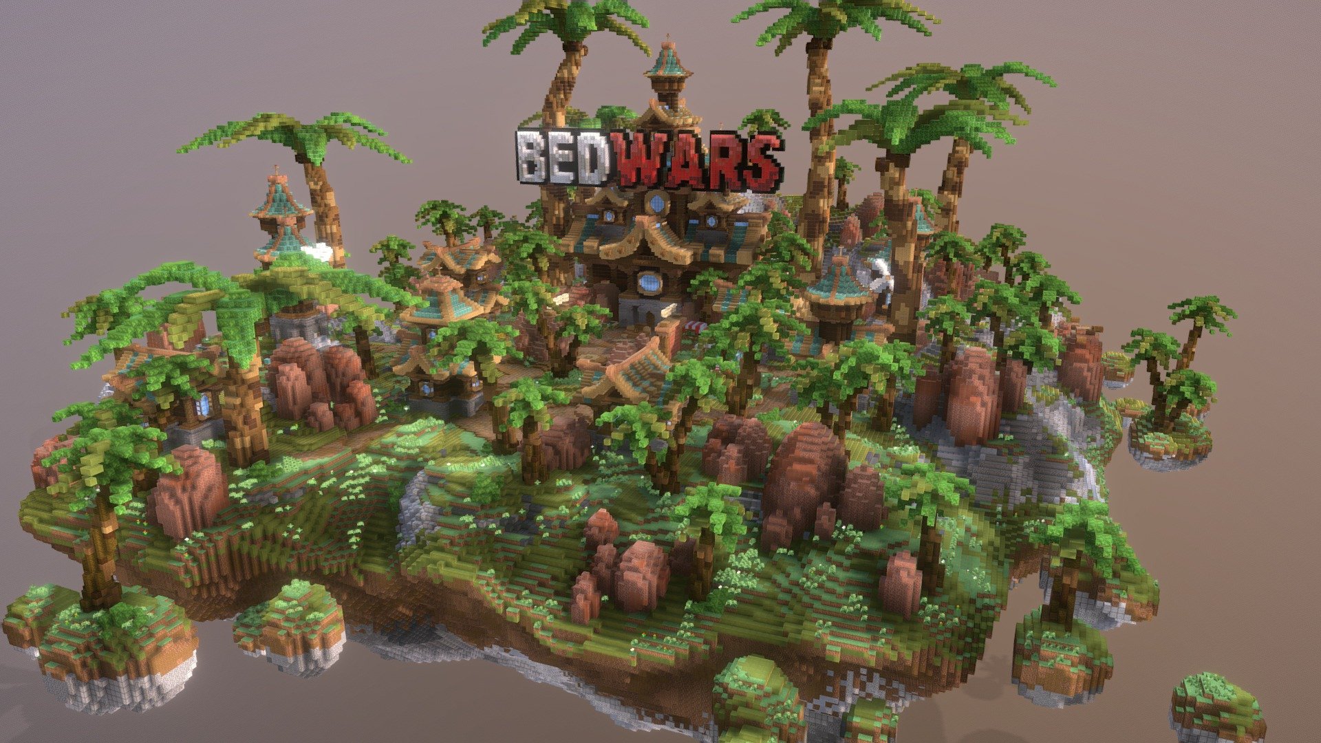 BedWars Tropical Village - BreadBuilds