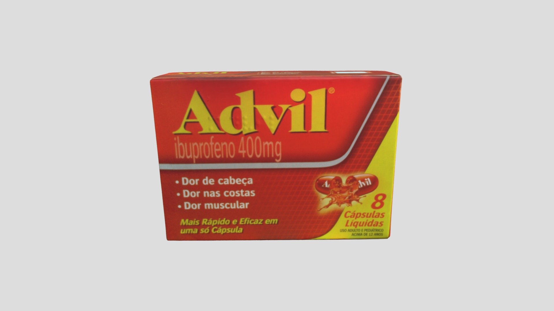 GSK (A) Advil 8 Capsulas 3D model by 42LabsCS [fe79fd4] Sketchfab
