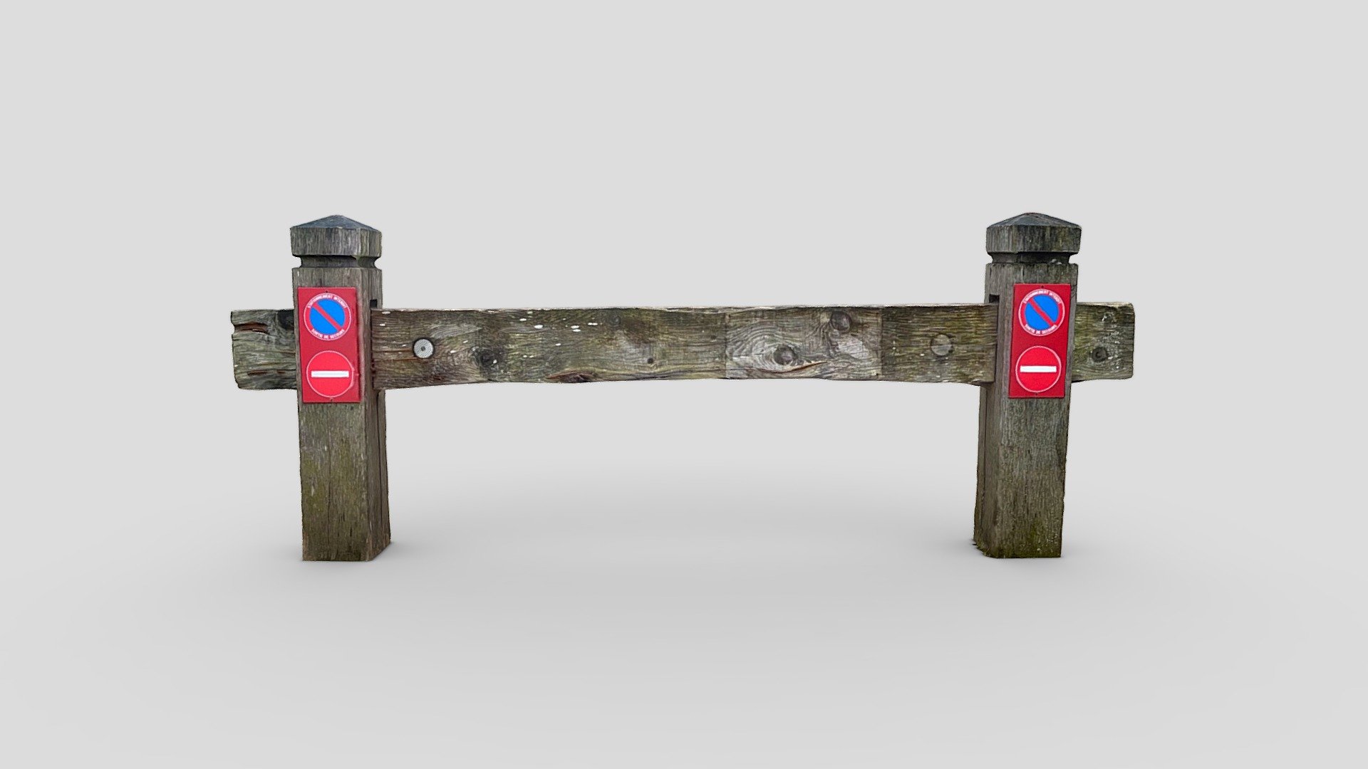 Wooden barrier