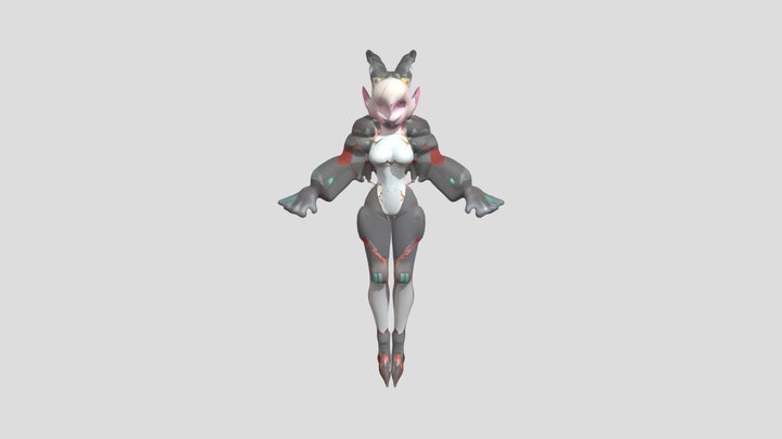 Anime npc women monster 3D Model