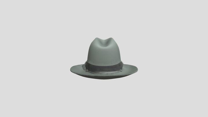 Gray_ Fedora_hat_obj – Modello 3D gratuito STL