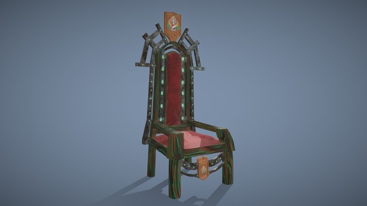 Trône 3D Model
