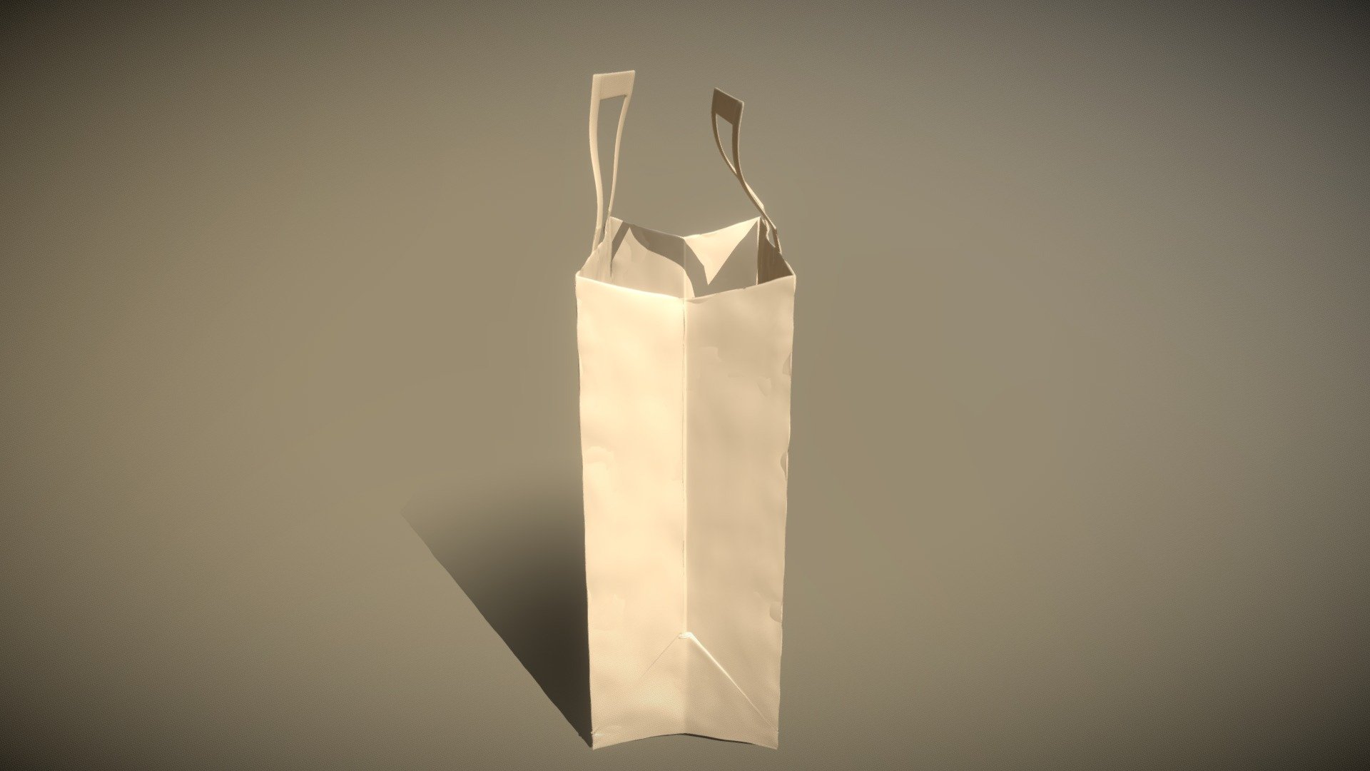 Recycled paper bag Download Free 3D model by TBR_VFX [fe7dc47