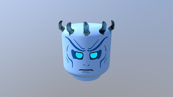 LEGO Night King's Head 3D Model
