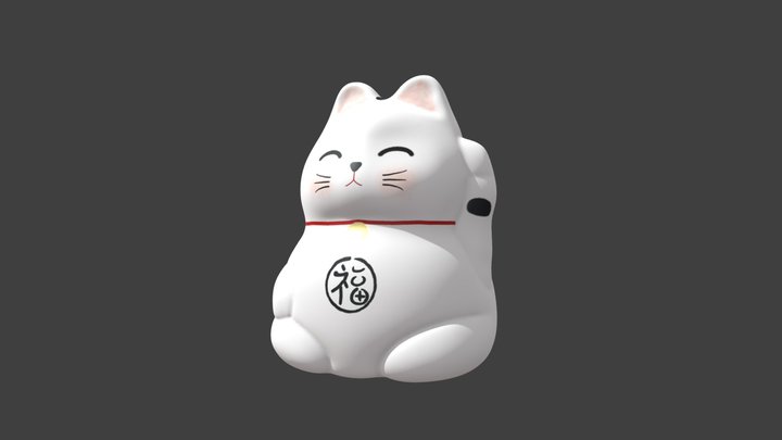 maneki neko 3D Model