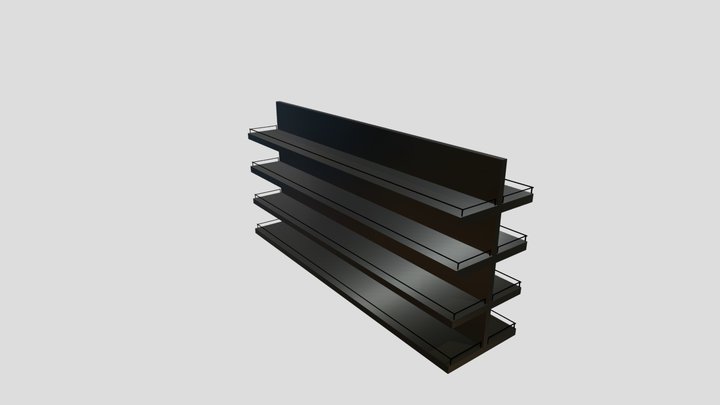 Grocery store Shelf 3D Model