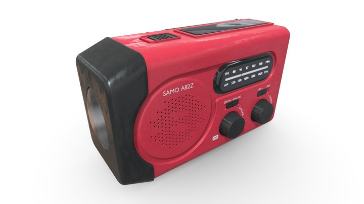Radio Flashlight 3D Model