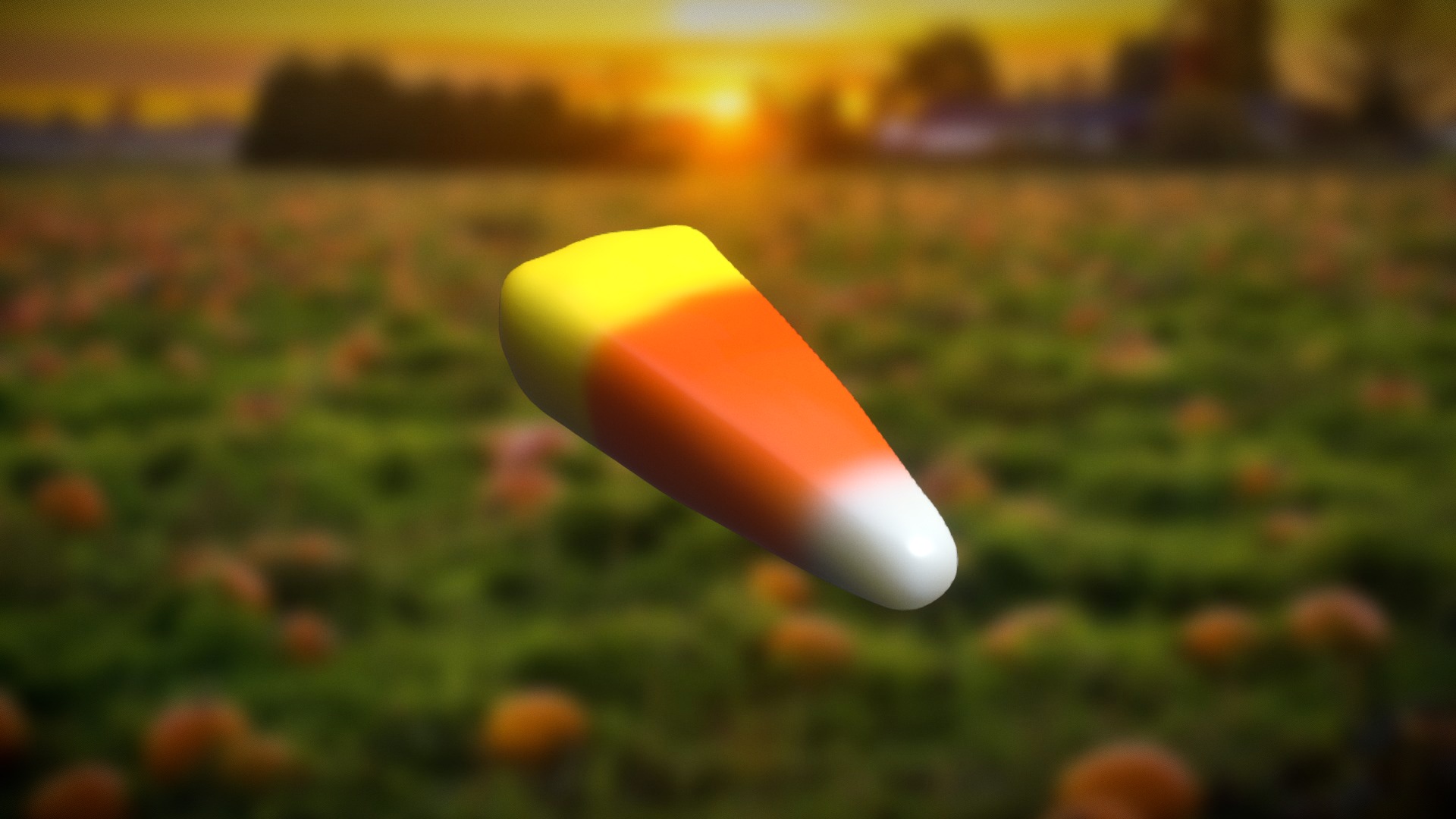 3D model Candycorn - This is a 3D model of the Candycorn. The 3D model is about a close-up of a cigarette.