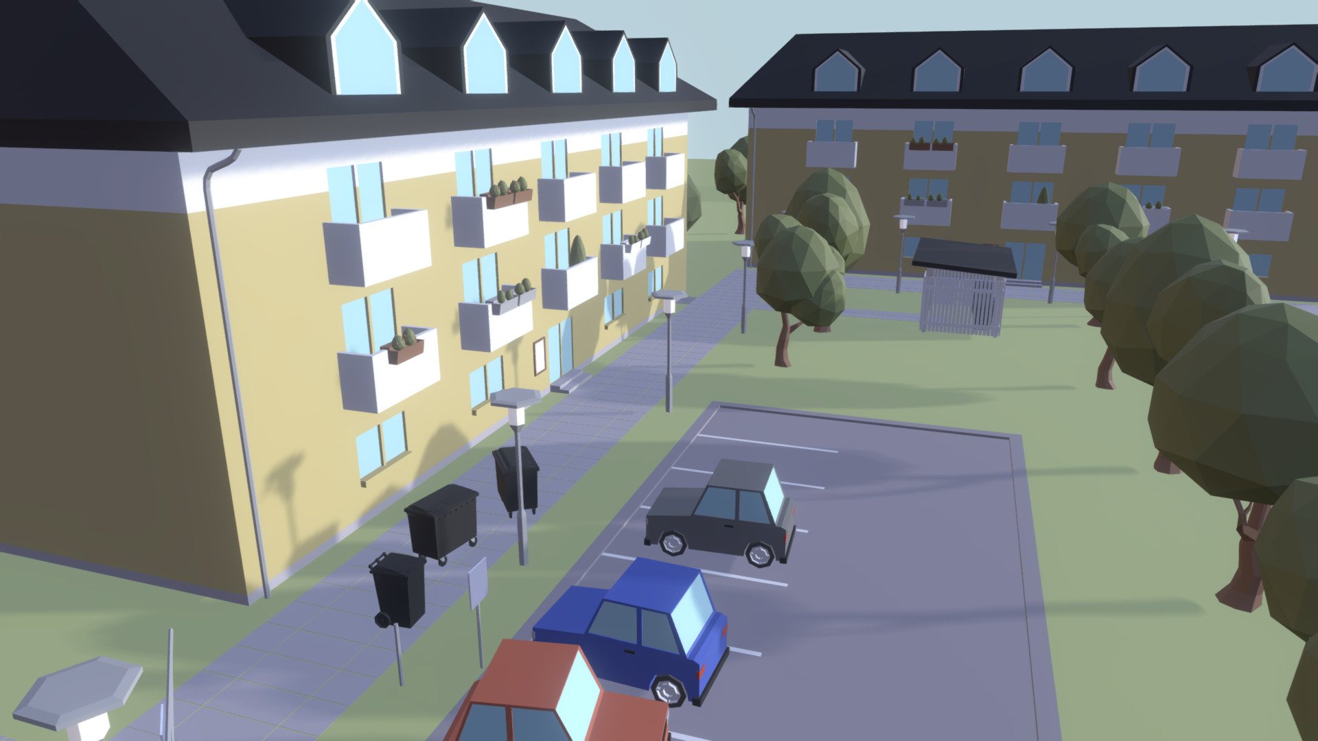 Low poly city