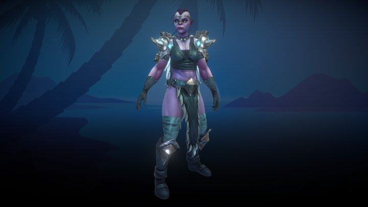 Stylized Orc Female Barbarian(Outfit)