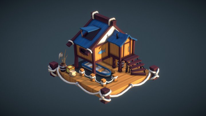 Fishing Hut 3D Model