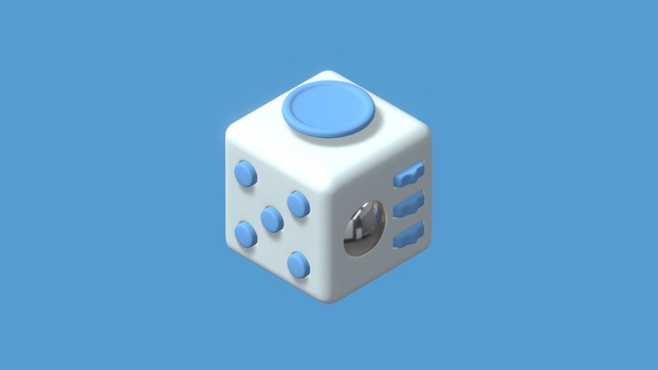 Fidget Toy (fidget cube) 3D Model
