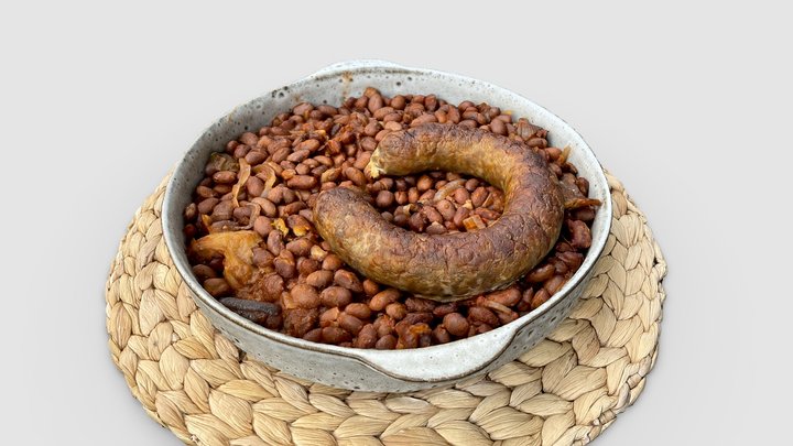 Baked beans casserole 3D Model