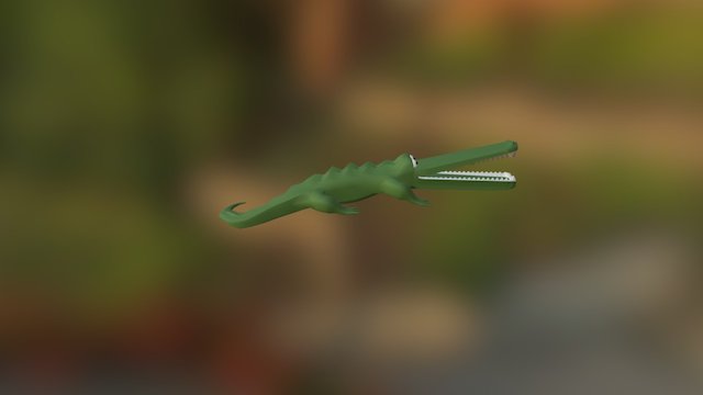 Enormouse Crocodile 3D Model