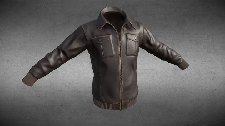 Leather Jacket Sculpt 3D Model