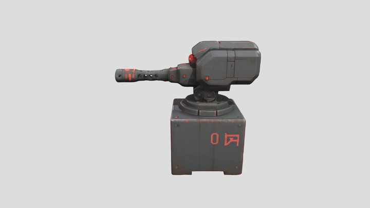 Automated_Sentry_Turr_0511071223_texture 3D Model