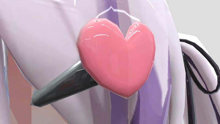 Cute anime girl 3D Model