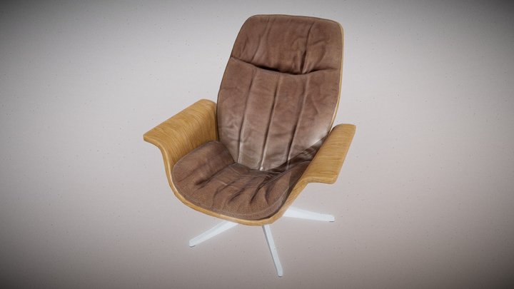 Mid Century Lounge Chair – Modello 3D gratuito STL