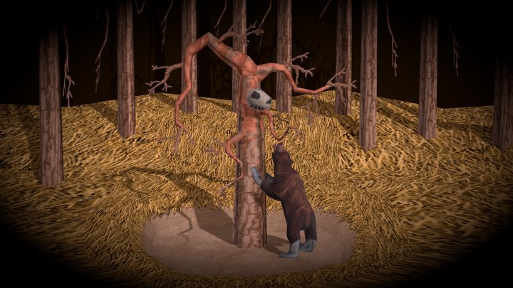 Karhu Kaipaa Kaveriaan (Bear Misses Friend) 3D Model