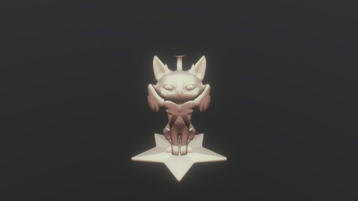 Yuumi Star Guardian Concept Untextured 3D Model