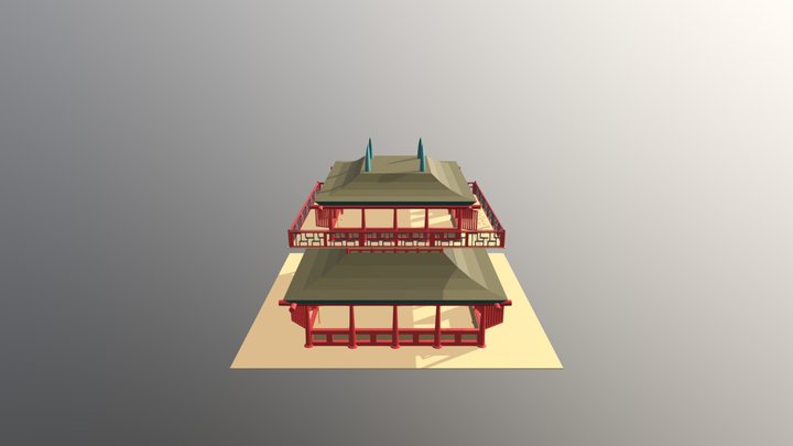 Chinese Texture 3D Model
