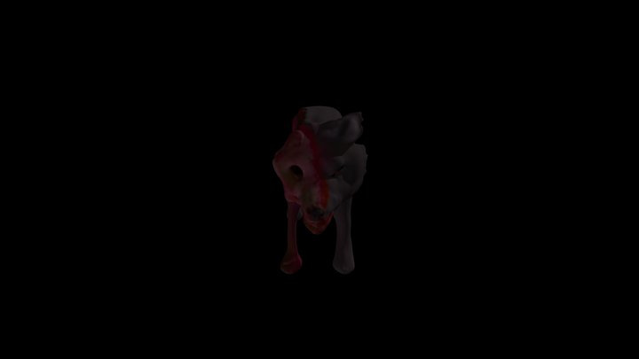 uScape - Zombie Wolf Monster 3D Model