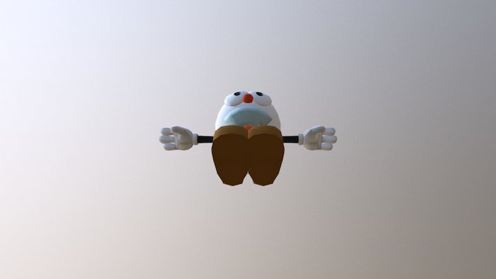 Cuphead FBX 3D Model