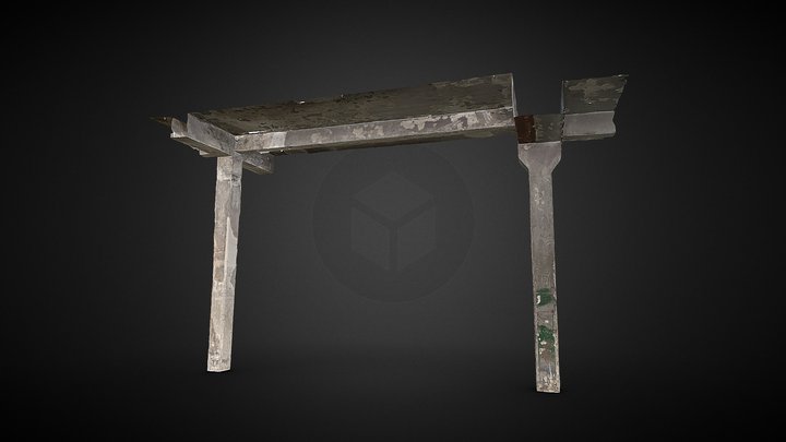 Industrial Concrete Pillar 3D Scan – Modèle 3D gratuit STL