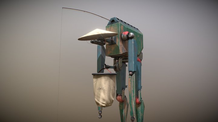 Fishing robot 3D Model