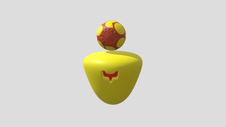 Futuristic cute and easy to edit robot 3D Model
