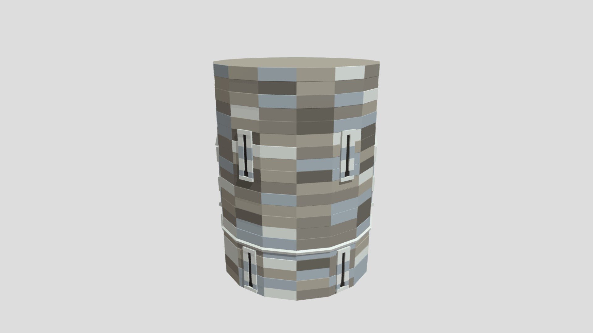 Castle Tower Round Door - Low Poly Medieval, CC0 - Download Free 3D ...