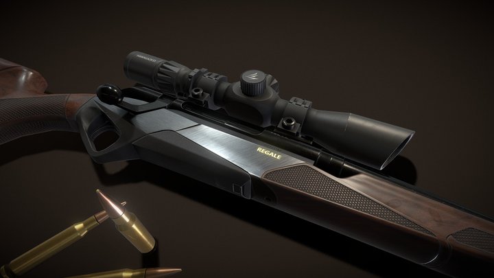 Bellum Regale — Game-Ready Rifle 3D Model