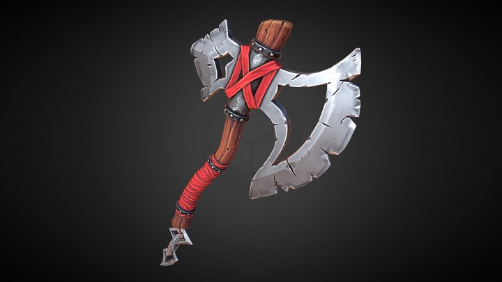 Stylized Axe 3D Model