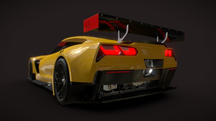 Chevrolet Corvette C7R (WIP 2) 3D Model