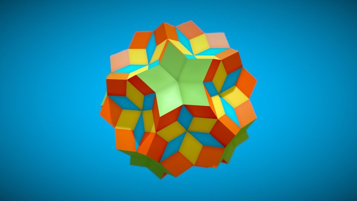 Rhombic Zonogon 3D Model