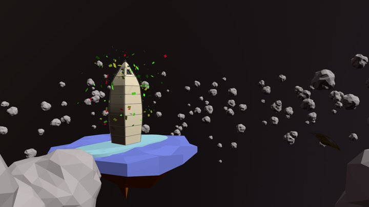Obelisco en fuga. 3D Model