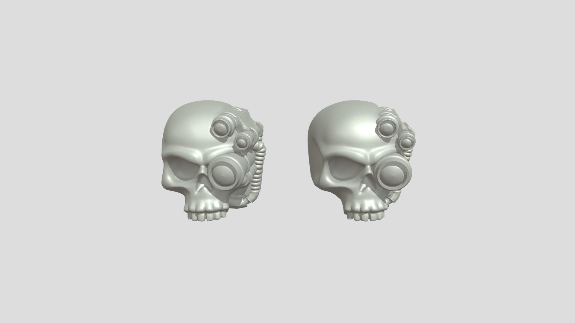 Isolated Skull Ornament