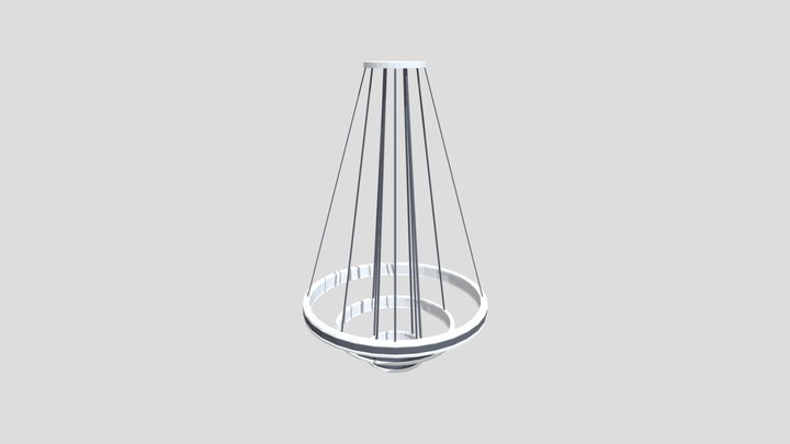 Mansion- Overhead Lamp 3D Model