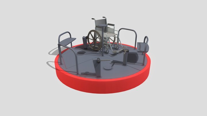 Playground Carousel - SC HD 1 3D Model