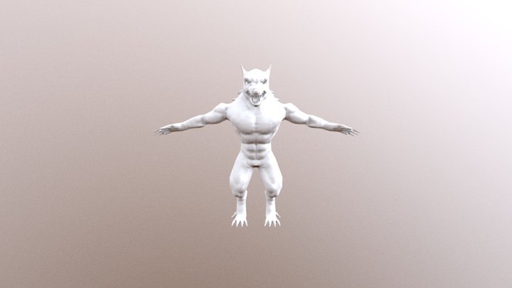 Werewolf Body 3D Model