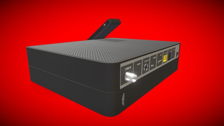Virgin media V6 box 3D Model