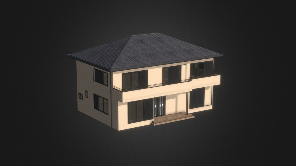 Japanese Residential Building | Blender