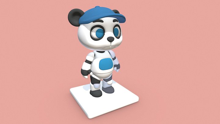 MOBI - ROBOT PANDA - KAPU 3D ARTS 3D Model