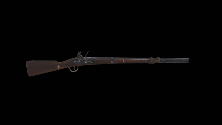 18th Century Musket Replica 3D Model