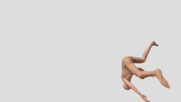 664230020 Mannequin Head Spinning 3D Model
