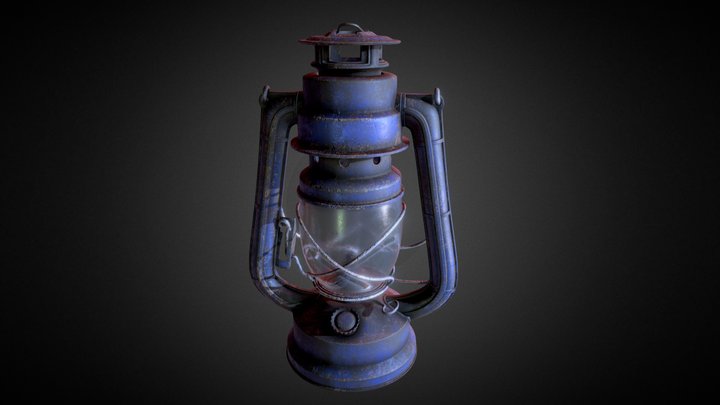 Old Lamp 3D Model