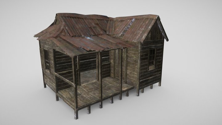 Rural Shack 3D Model